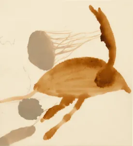 Erdpech, Werk 10 von 14, 21 × 21 cm — Pia Schläppi