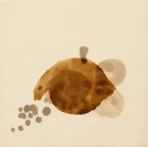 Erdpech, Werk 11 von 14, 21 × 21 cm — Pia Schläppi