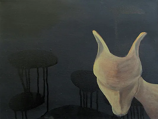Geissen / Sagenwesen, Werk 29 von 33, 30 × 40 cm — Pia Schläppi