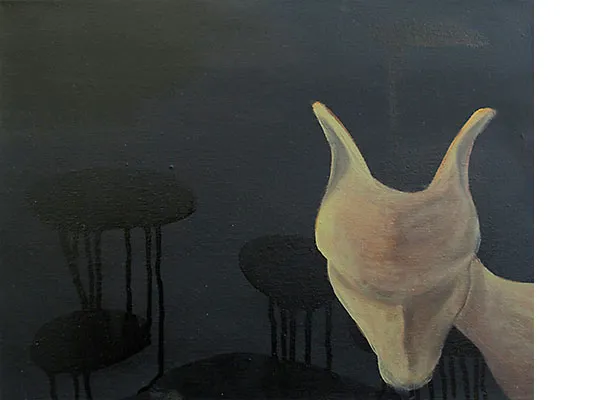 Geissen / Sagenwesen, Werk 29 von 33, 30 × 40 cm — Pia Schläppi